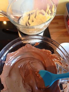 Lump free melted chocolate